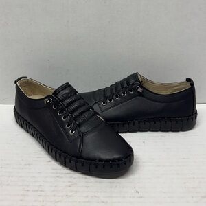 MIZ MOOZ LEATHER MACKEE CASUAL SLIP ON FLATS BLACK 37EU / 7US S-21